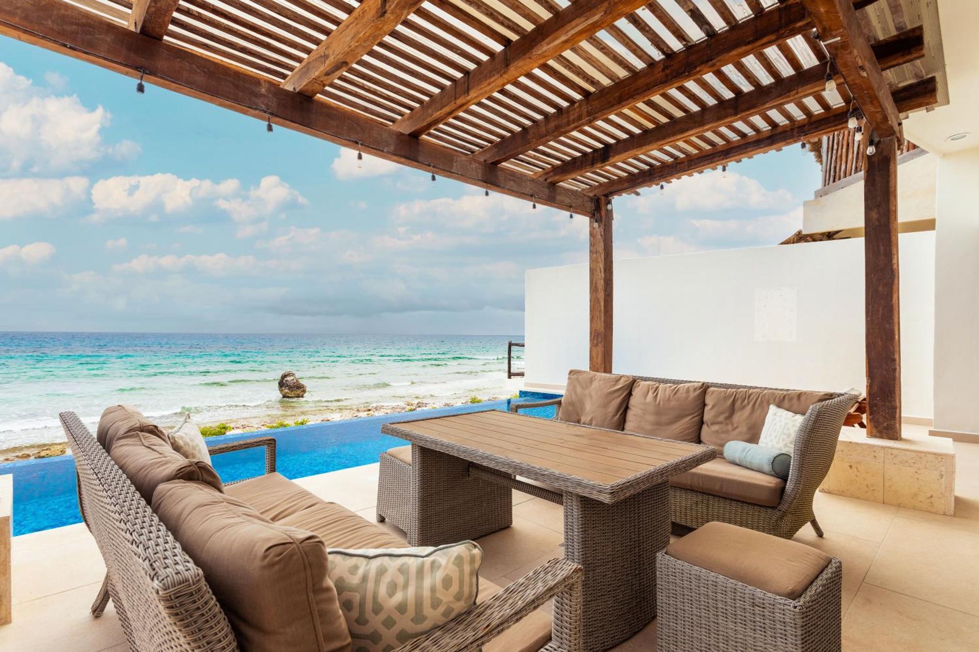 Casa Javi- Ocean Front Located Mid Isla Mujeres Villa Bagian luar foto